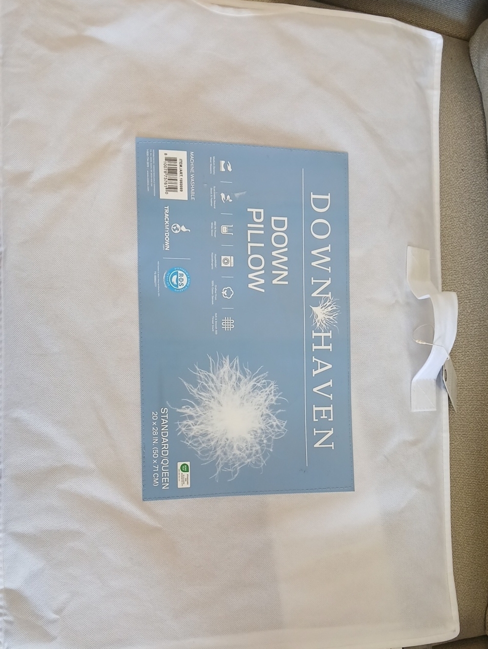 White Down Pillow - Plush Support